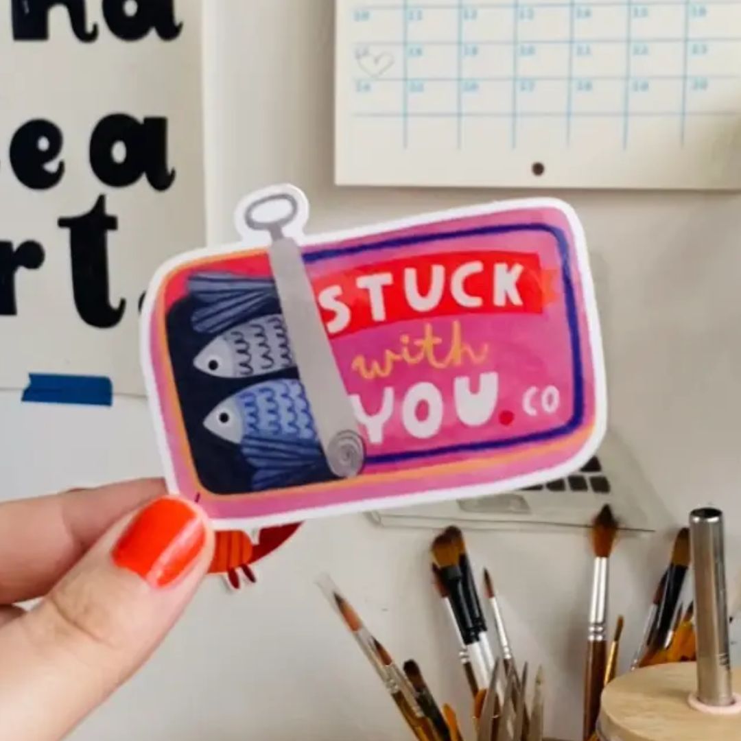 Sticker 'STUCK WITH YOU'