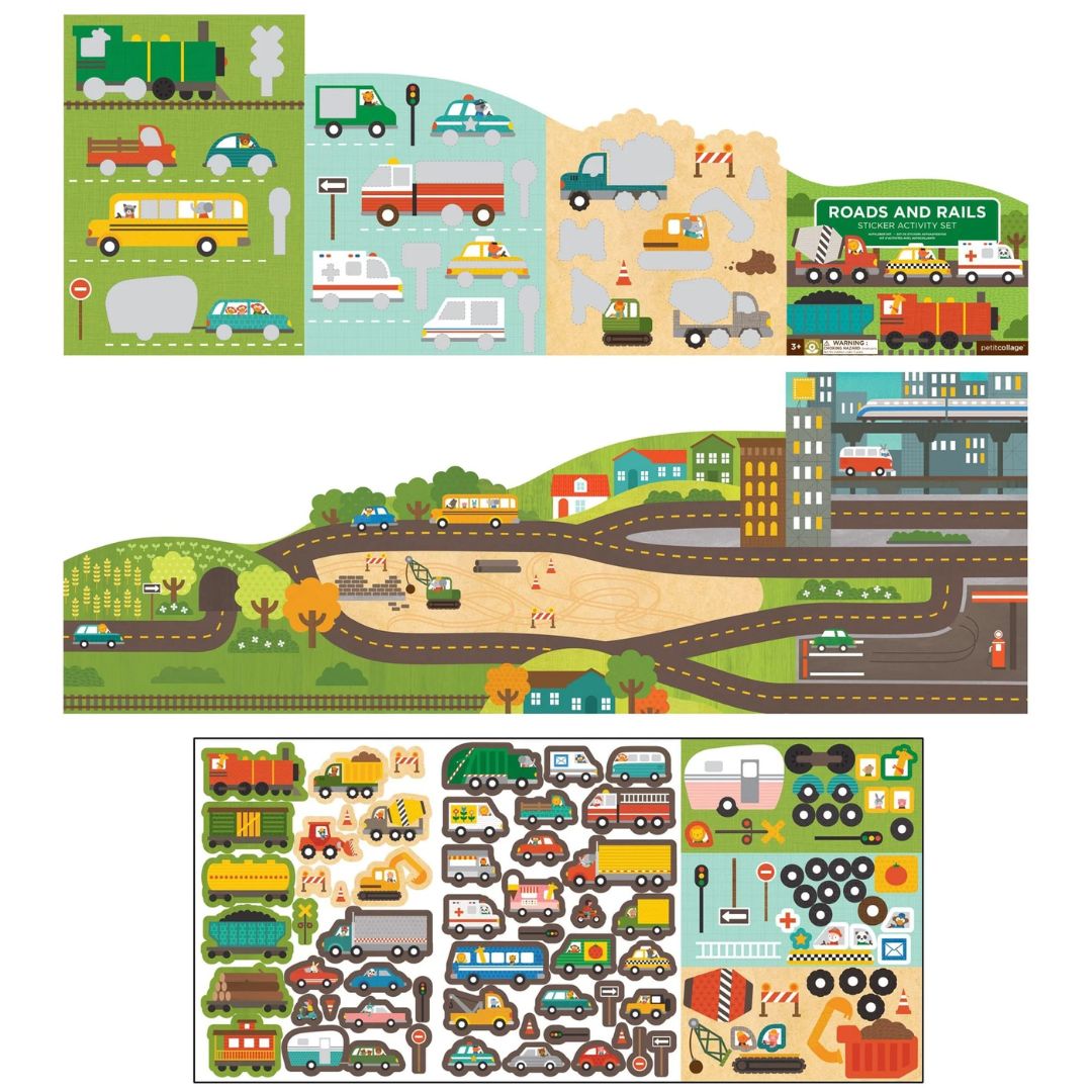 'Straßen und Gleise' Sticker Activity Set