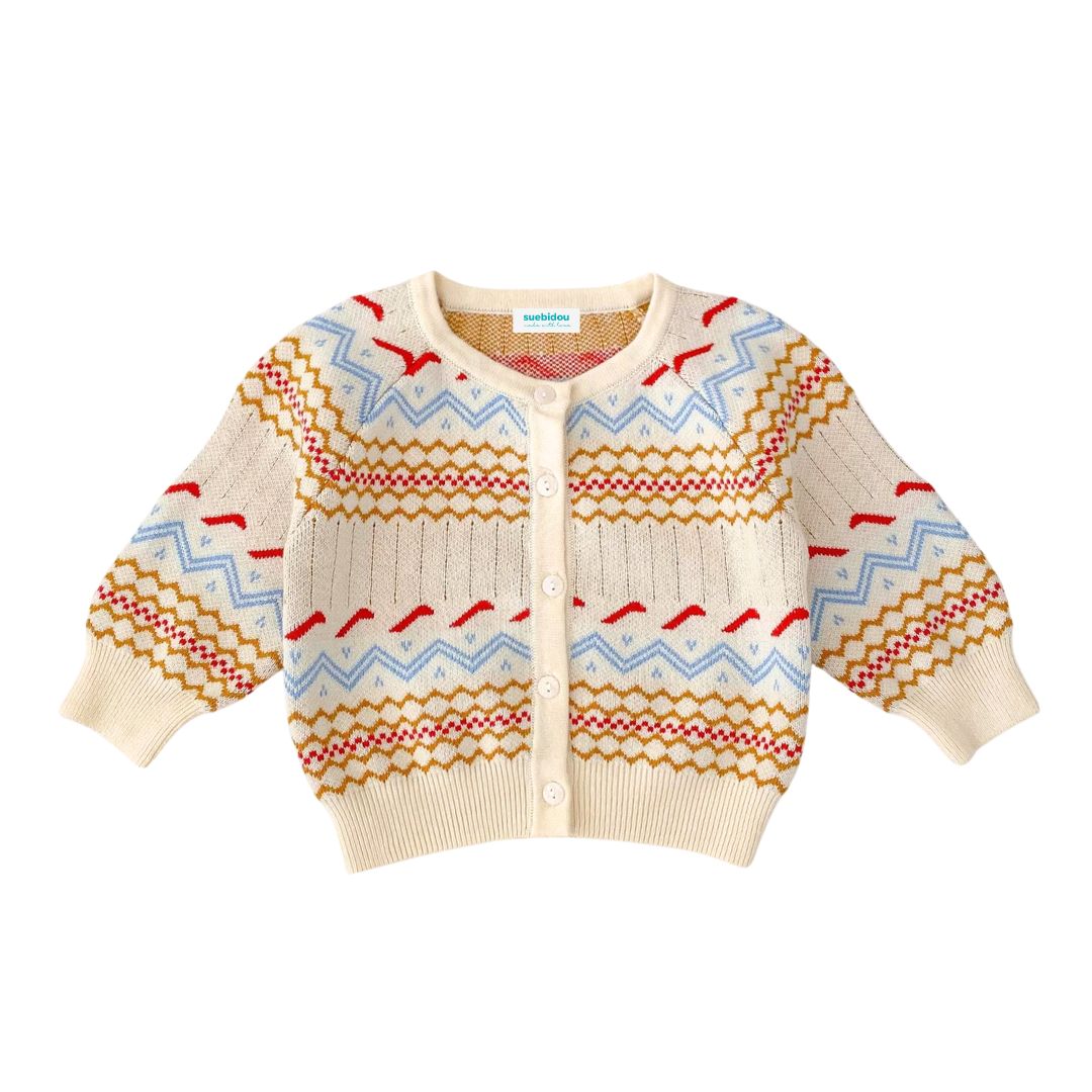 Strickjacke 'Wave Striped Cardigan'