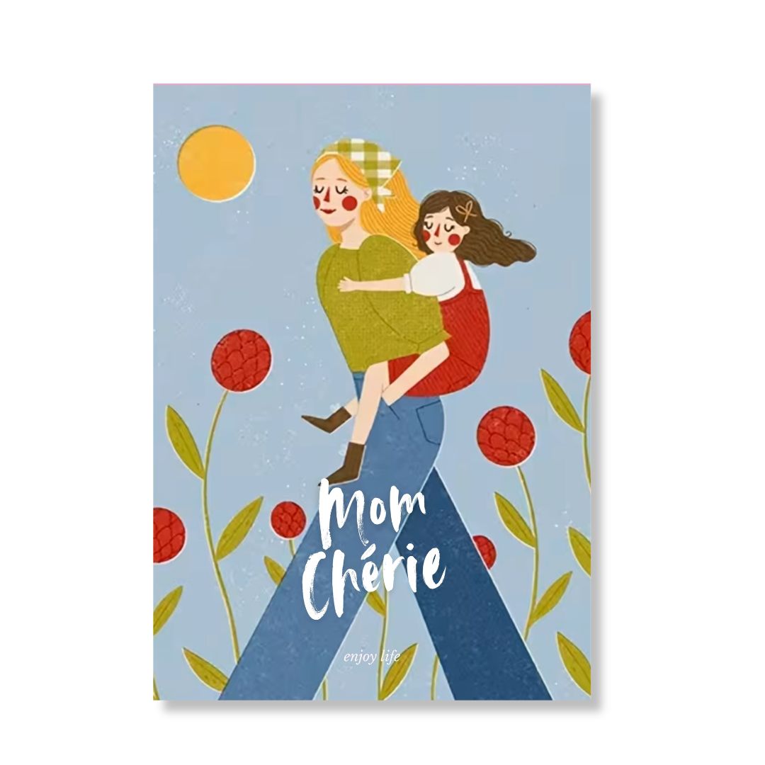 Postkarte 'Mom Cherie'