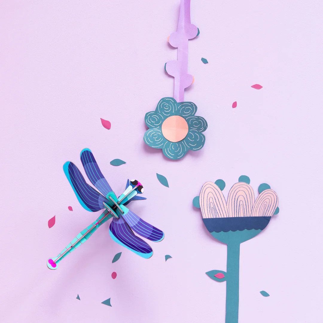 Studio Roof Wall Art 'Sapphire Dragonfly'