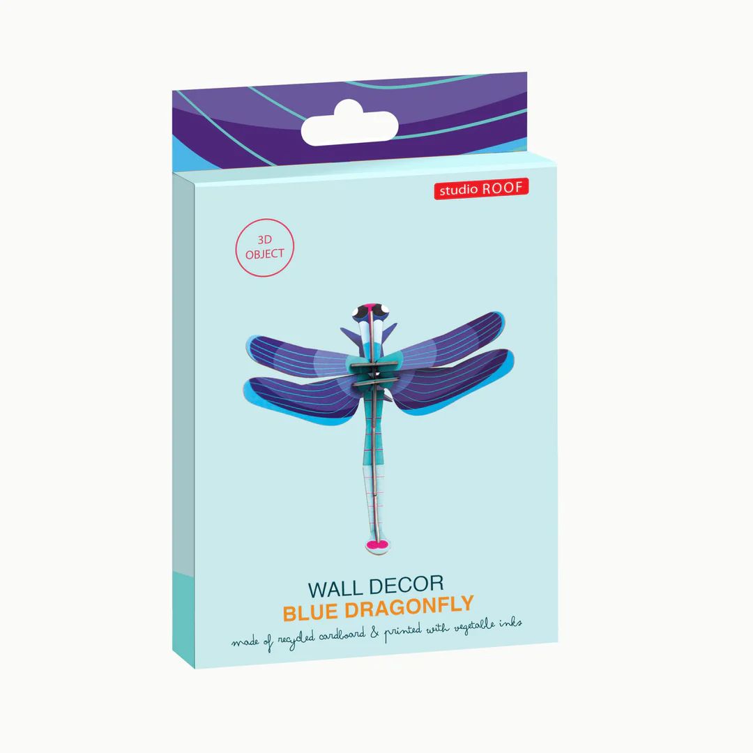 Studio Roof Wall Art 'Sapphire Dragonfly'