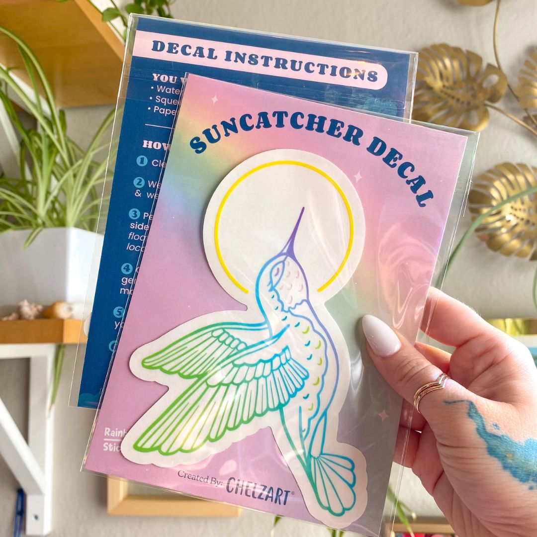 Suncatcher-Aufkleber 'Kolibri' Regenbogenmacher
