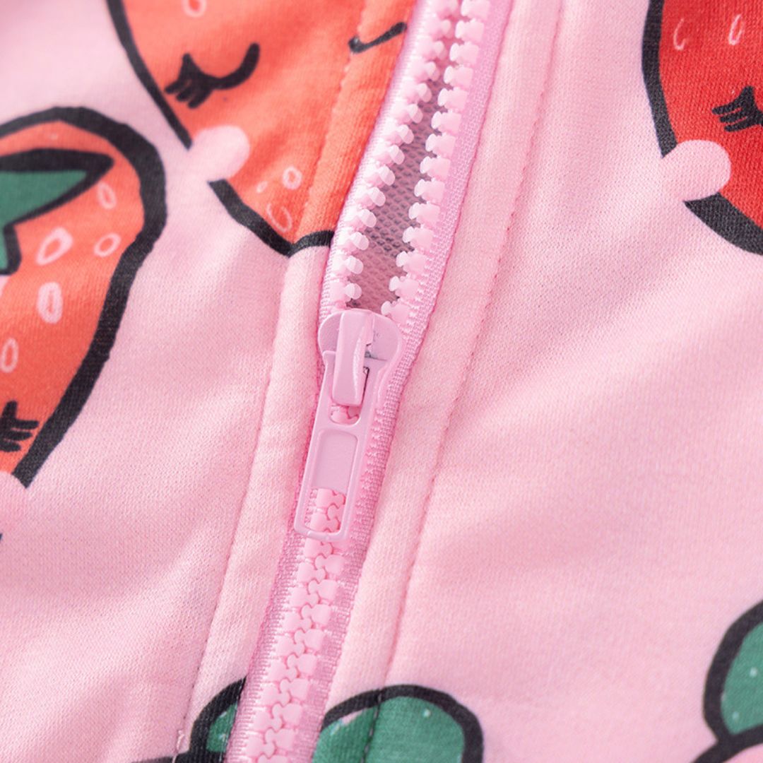 Sweatshirtjacke für Kinder Cartoon Muster 'Fruits'