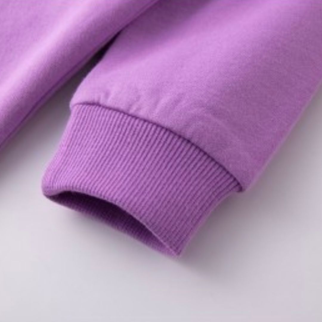 Sweatshirtkleid mit Kapuze lila