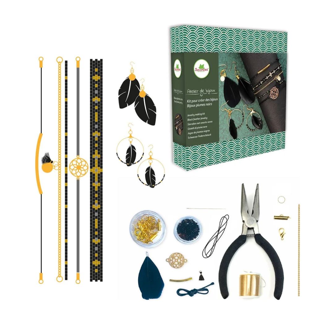 Kreativset Atelier de Bijoux 'DIY Set Federnschmuck' 12+