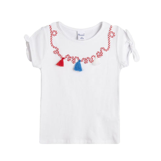 T-Shirt mit Seilkette für Mädchen