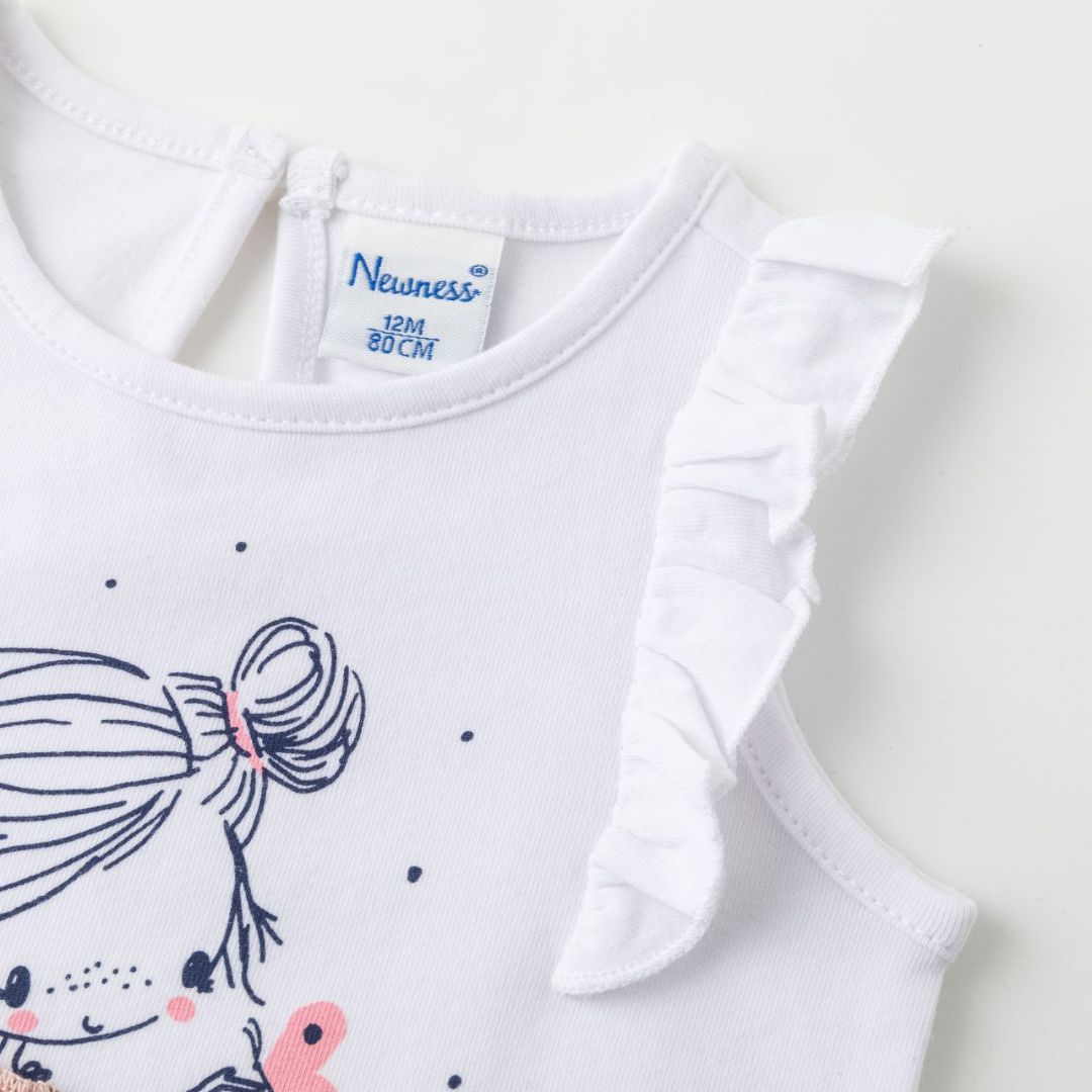 Sommershirt mit Mädchen Print