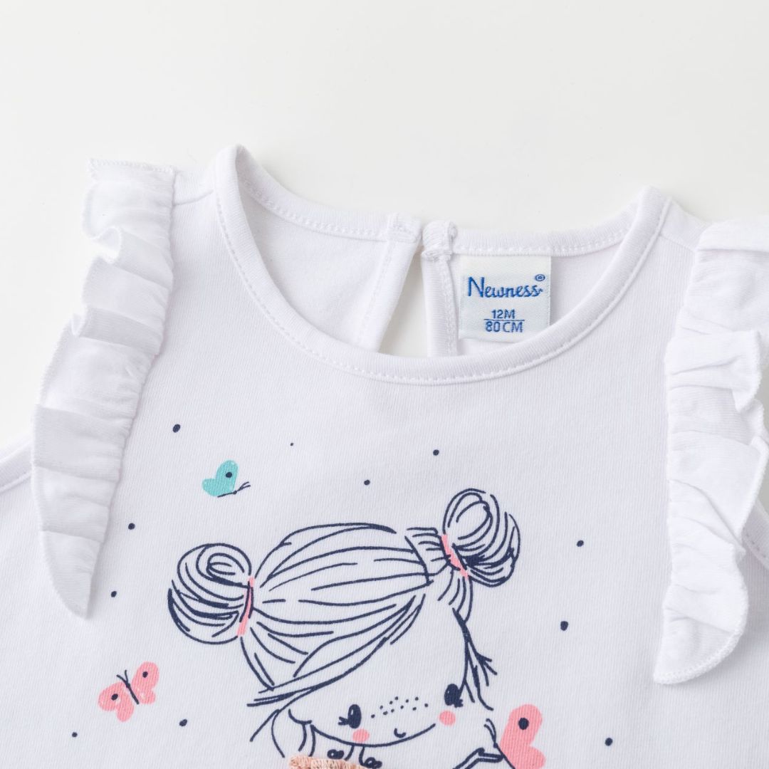 Sommershirt mit Mädchen Print