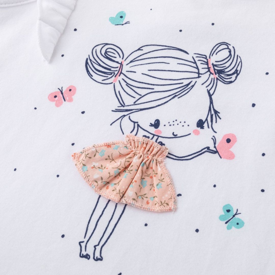 Sommershirt mit Mädchen Print