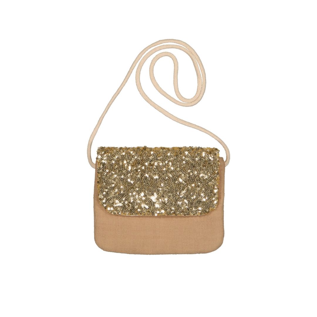 Handtasche - Goldene Pailletten