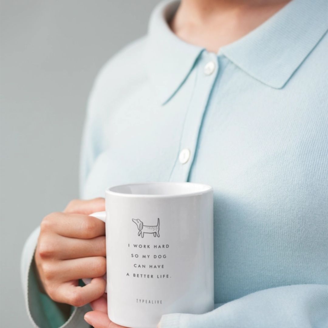 Tasse aus Keramik 'Work Hard'