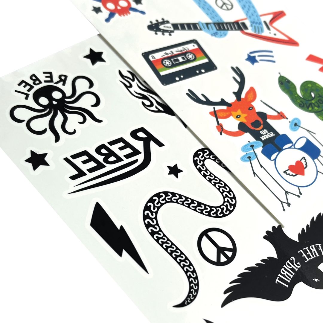 Temporäre Tattoos Mini 'I Wanna Rock'