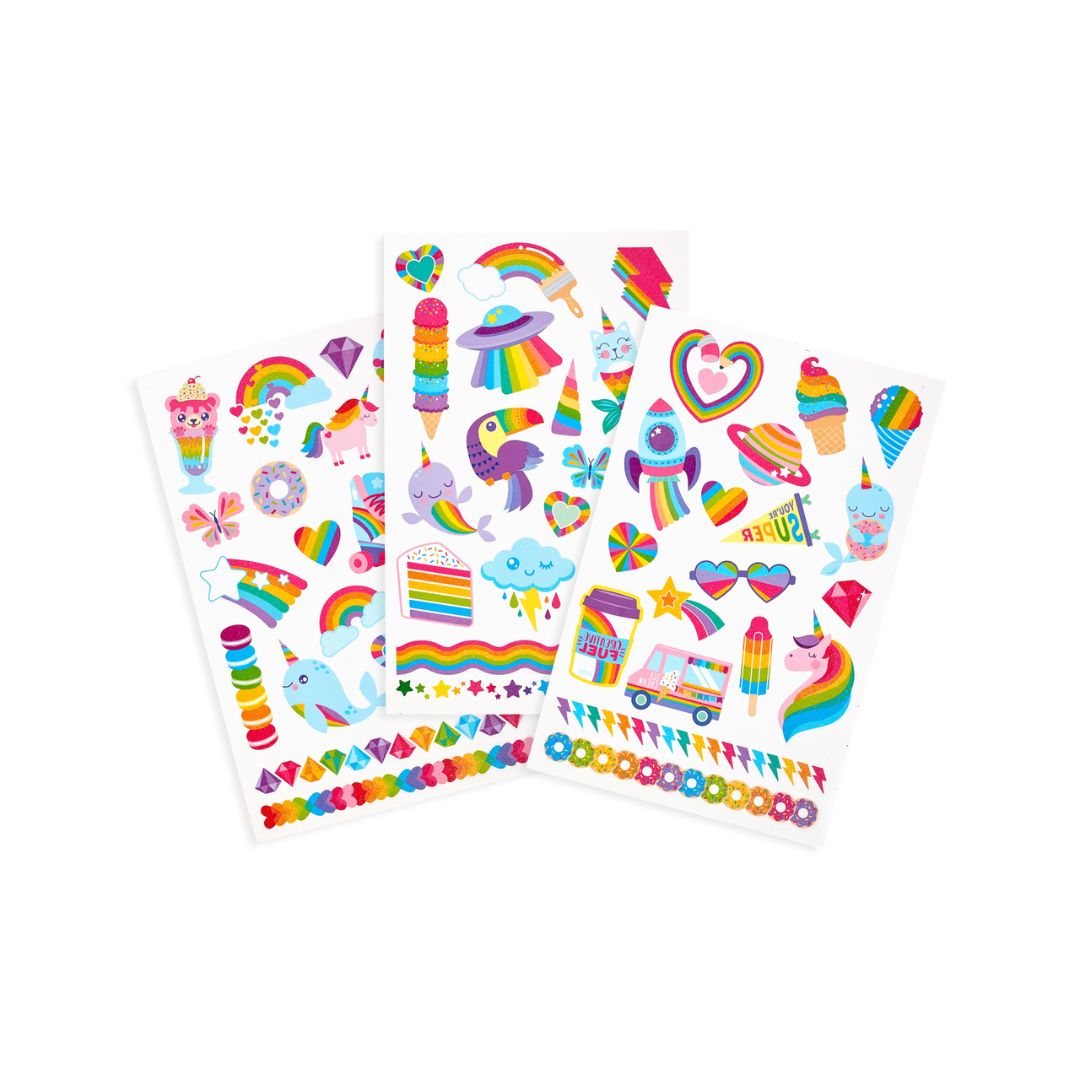 Temporary Glitter Tattoos 'Tattoo Palooza - Over The Rainbow'