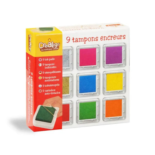 9 quadratische Stempelkissen