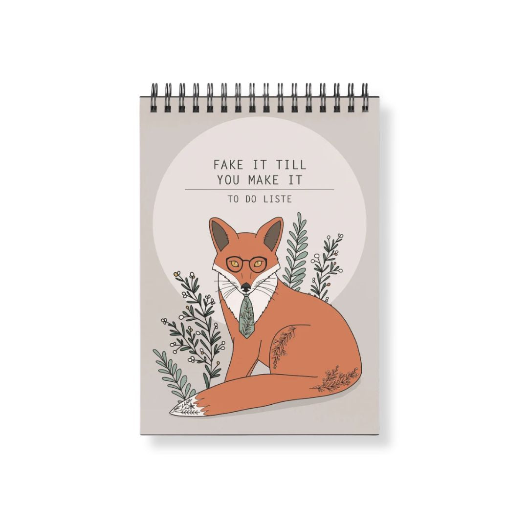 To Do Liste DIN A6, Ringbindung 'Fuchs'