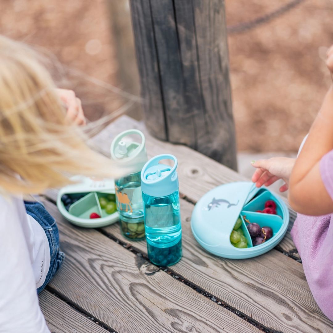 Wasserflasche 2 in 1 Tritan Renew 'Delfin' blau