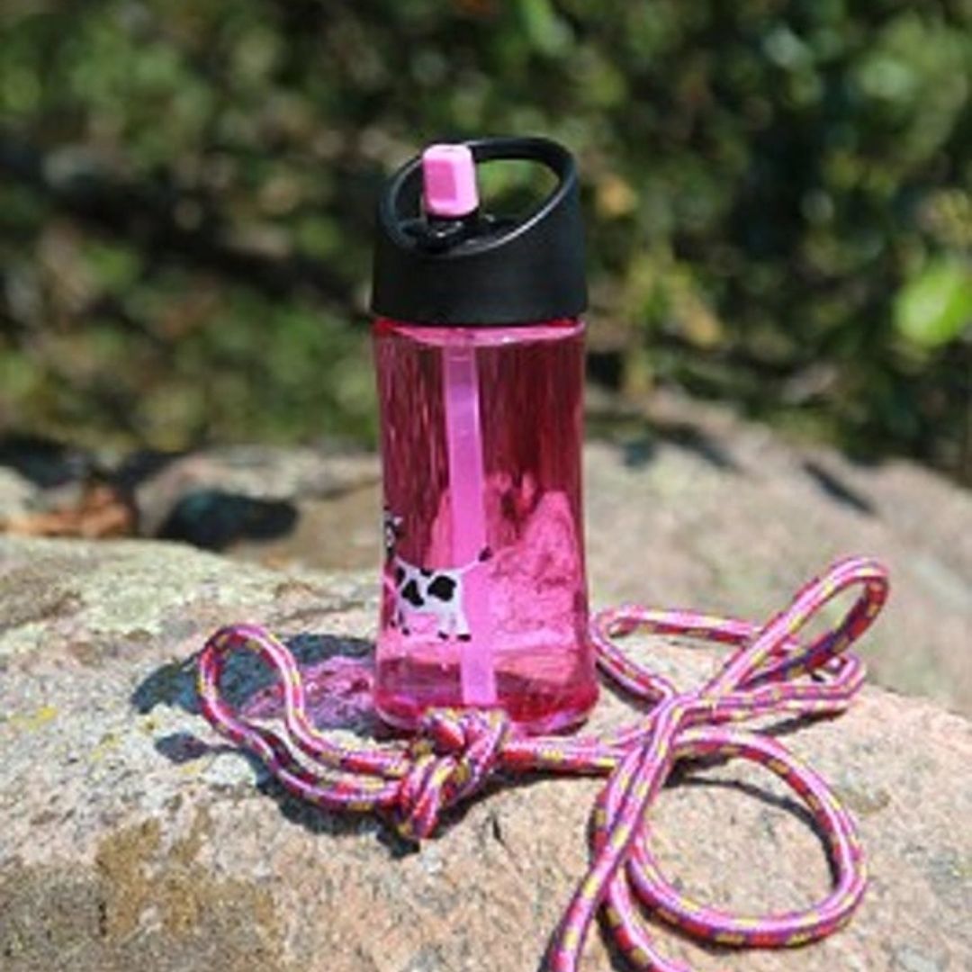 Trinkflasche Kids 0,35 L 'Kuh' violett