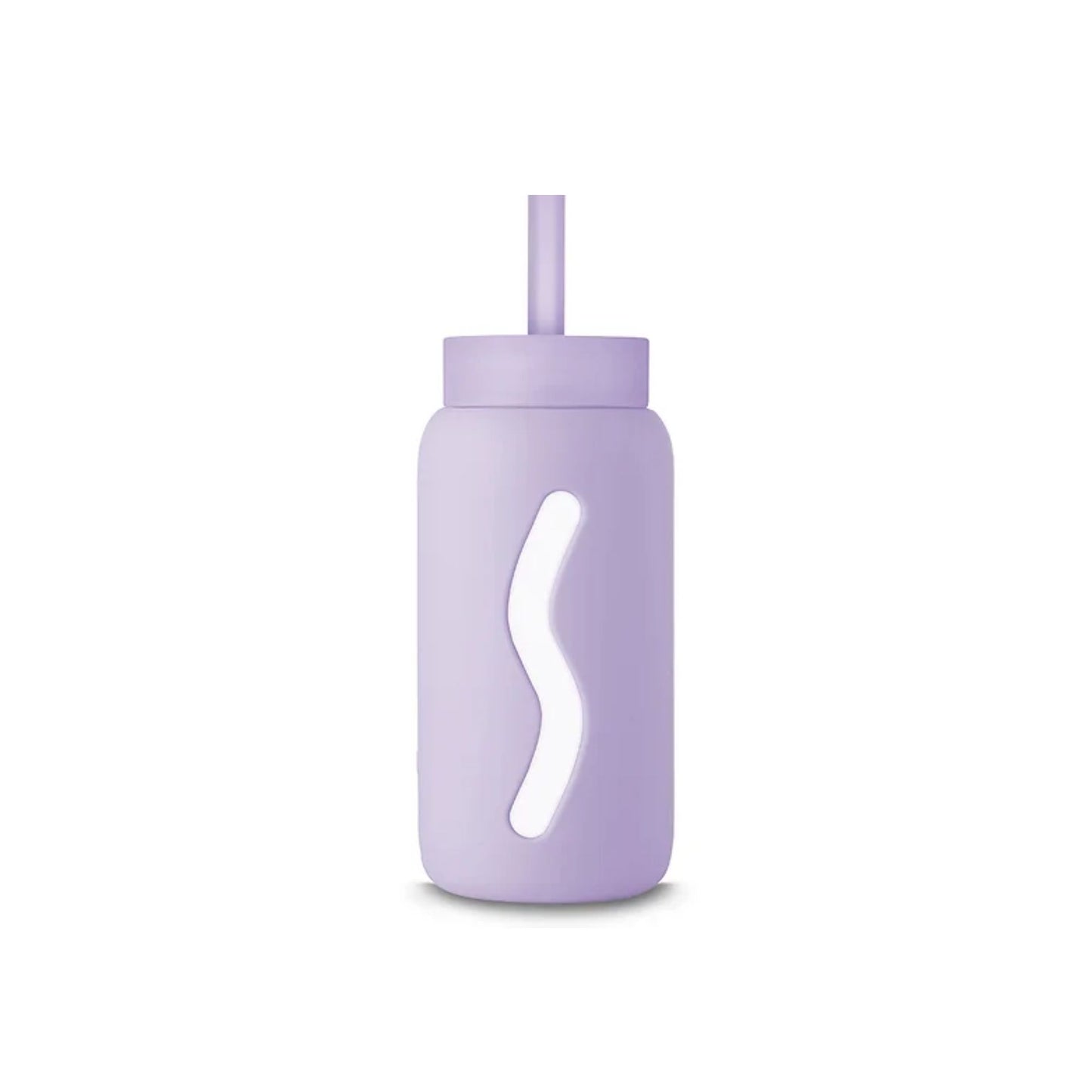 Trinkhalm + Cap für Trinkflasche pastel lilac