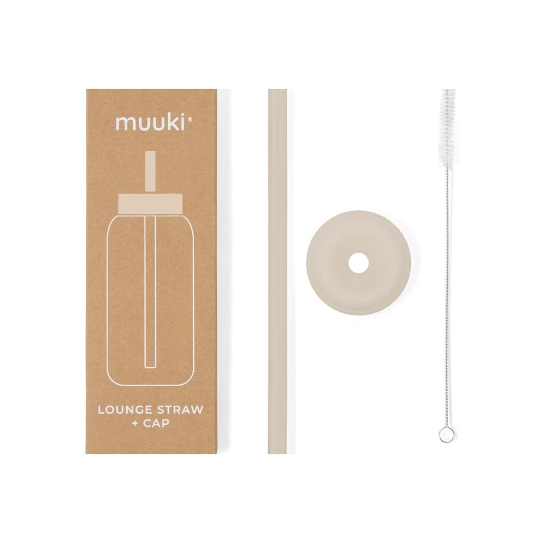 Trinkhalm + Cap für Trinkflasche 720 ml sand