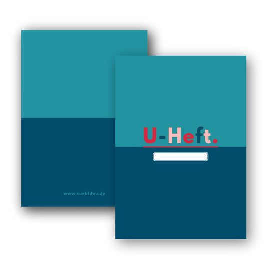 U-Heft Hülle "Colorblock" personalisierbar