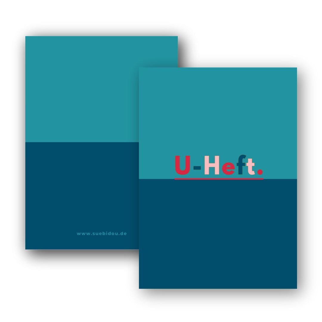 U-Heft Hülle "Colorblock" personalisierbar