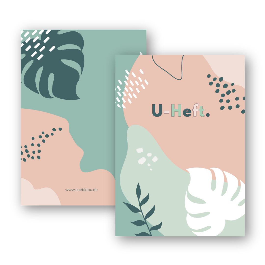U-Heft Hülle "Leaves" personalisierbar