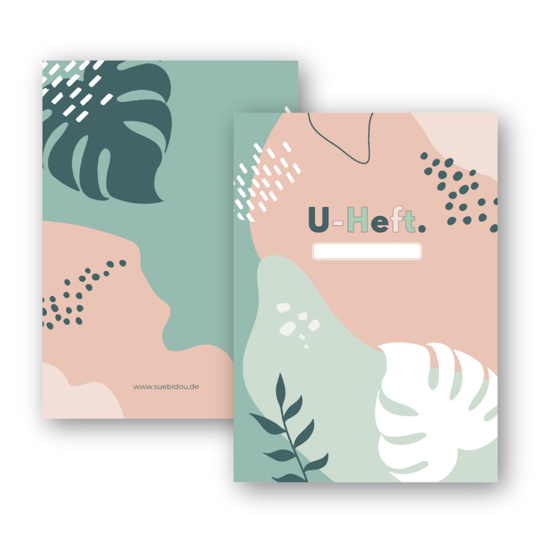 U-Heft Hülle "Leaves" personalisierbar