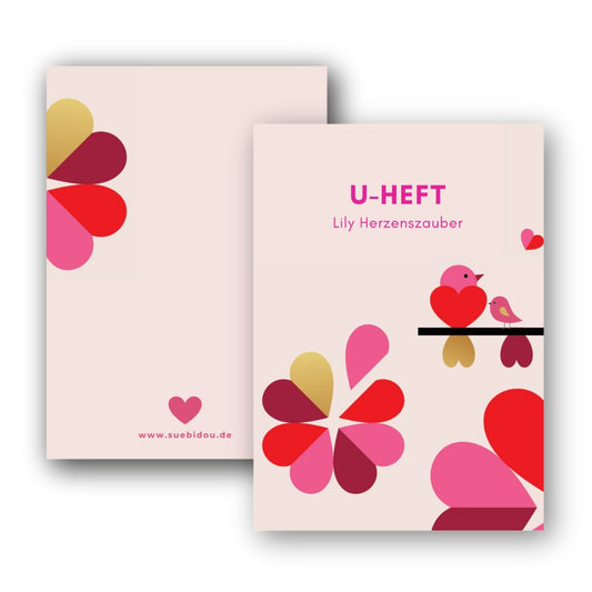 U-Heft Hülle "Birds" personalisierbar