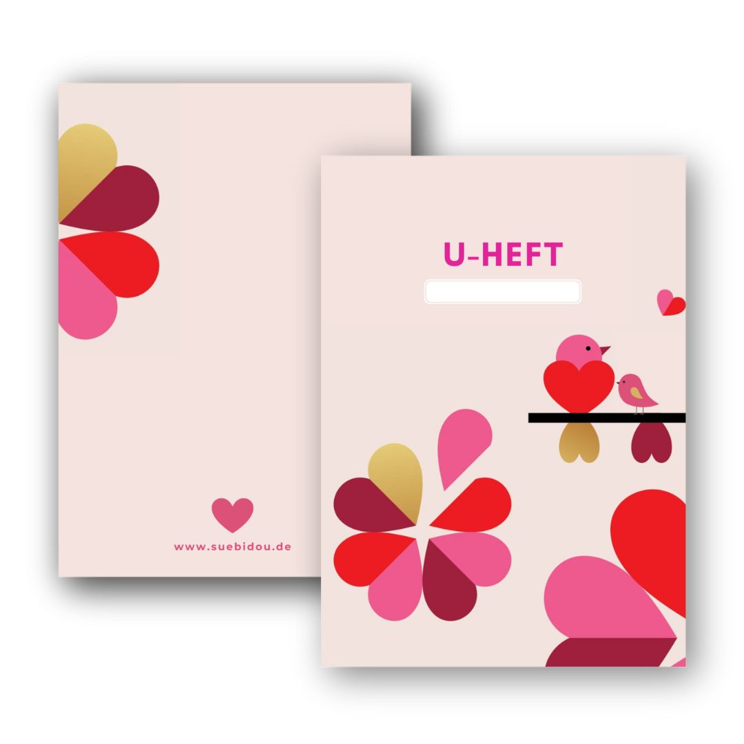 U-Heft Hülle "Birds" personalisierbar