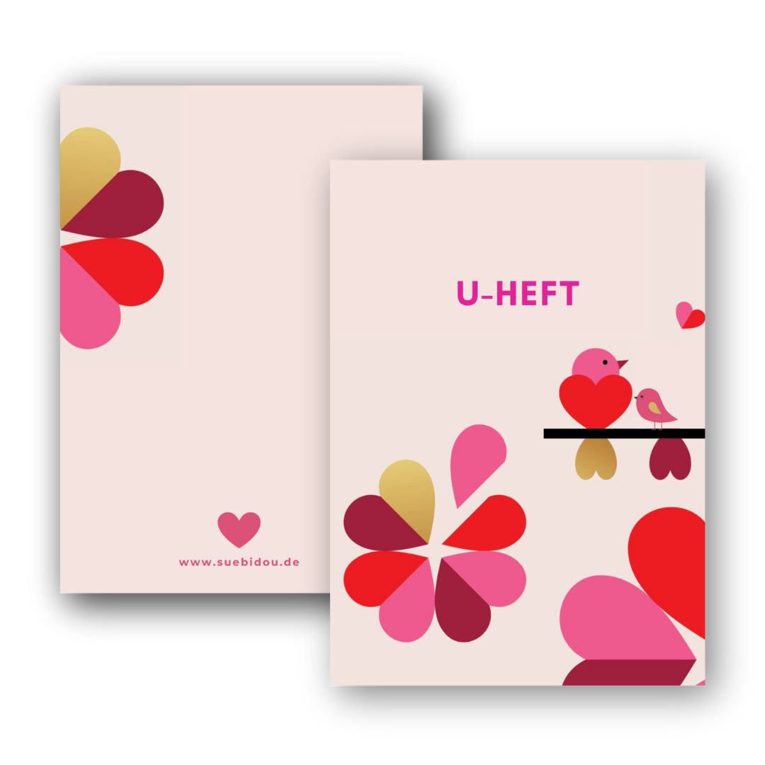 U-Heft Hülle "Birds" personalisierbar