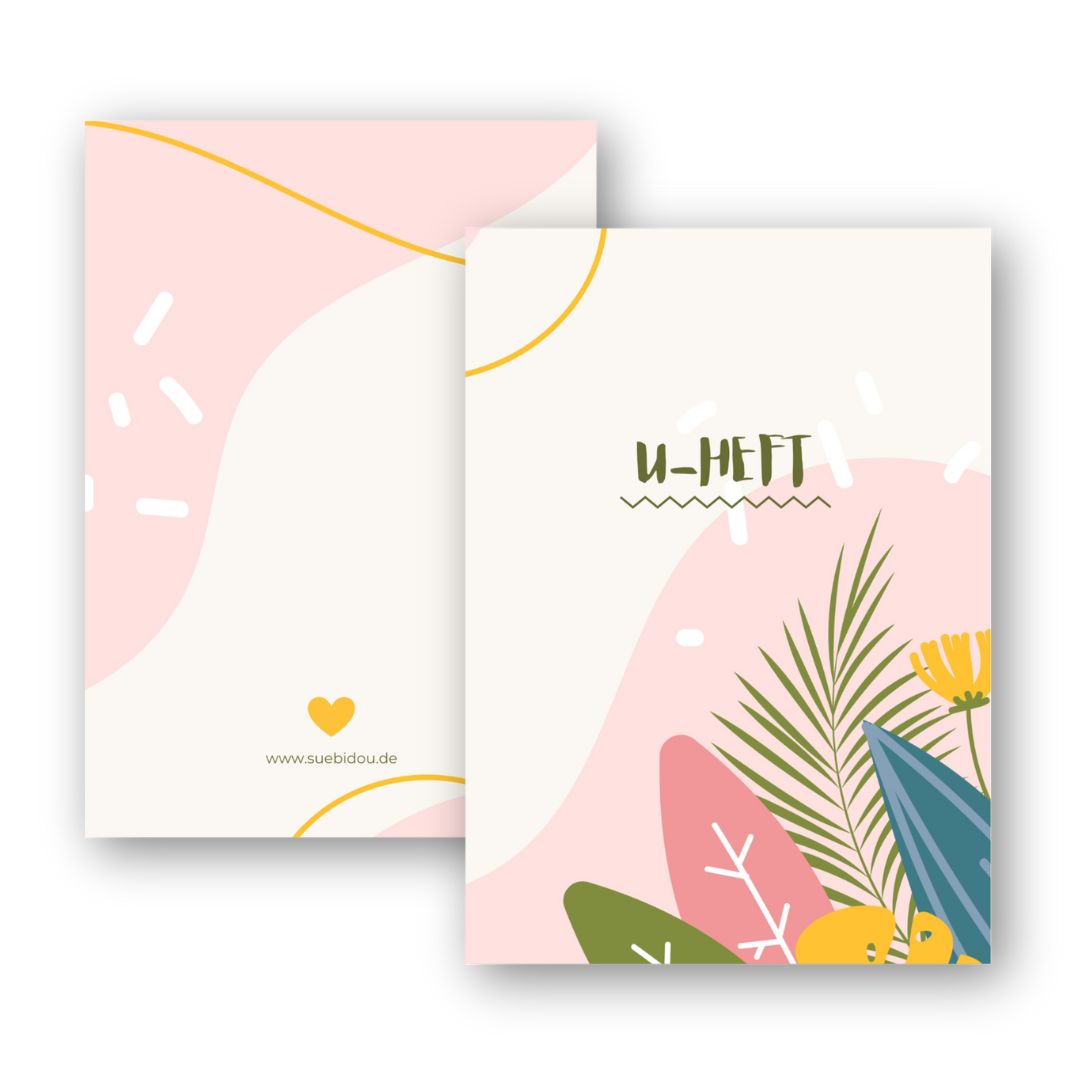 U-Heft Hülle "Bloomy" personalisierbar