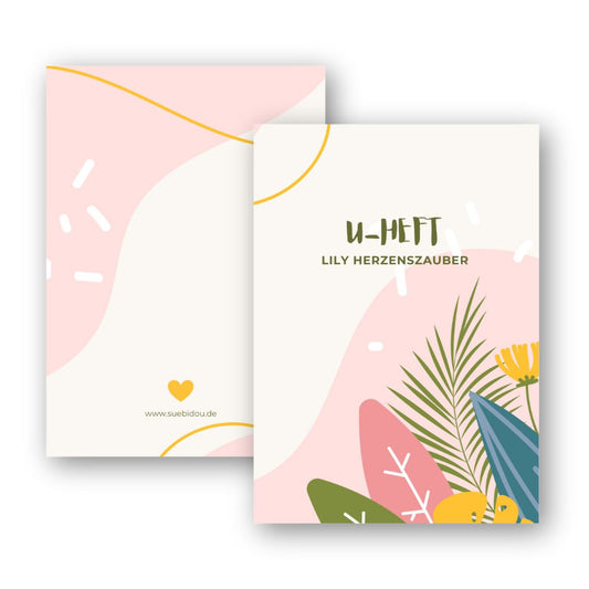 U-Heft Hülle "Bloomy" personalisierbar