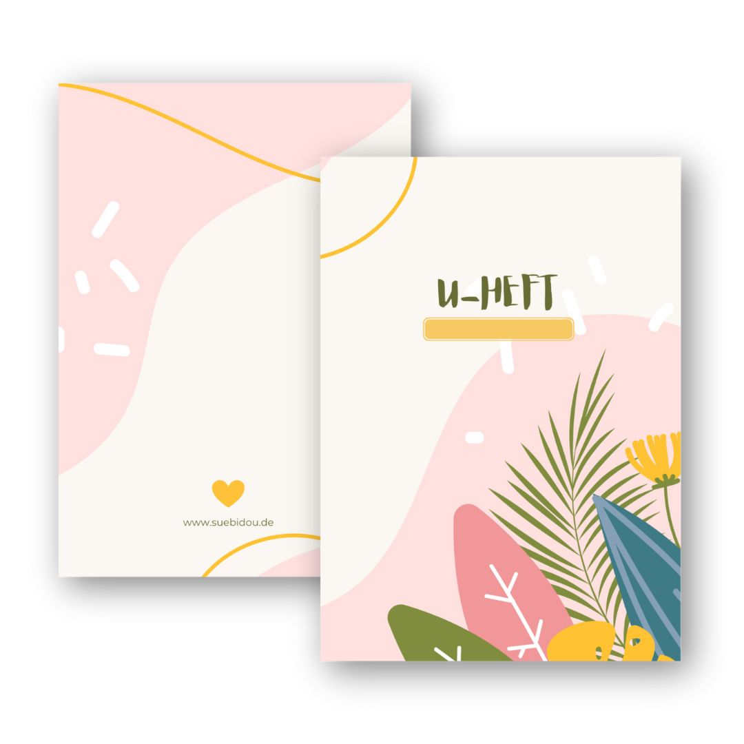 U-Heft Hülle "Bloomy" personalisierbar