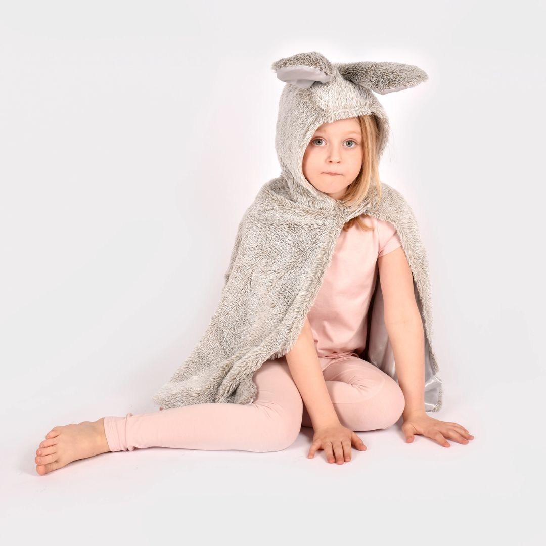 Cape 'Fluffy Hase' 98-128 cm / 3-8 Jahre