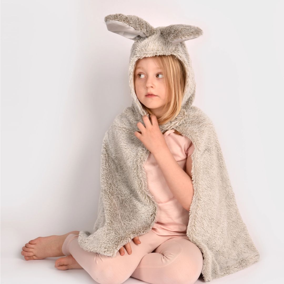 Cape 'Fluffy Hase' 98-128 cm / 3-8 Jahre