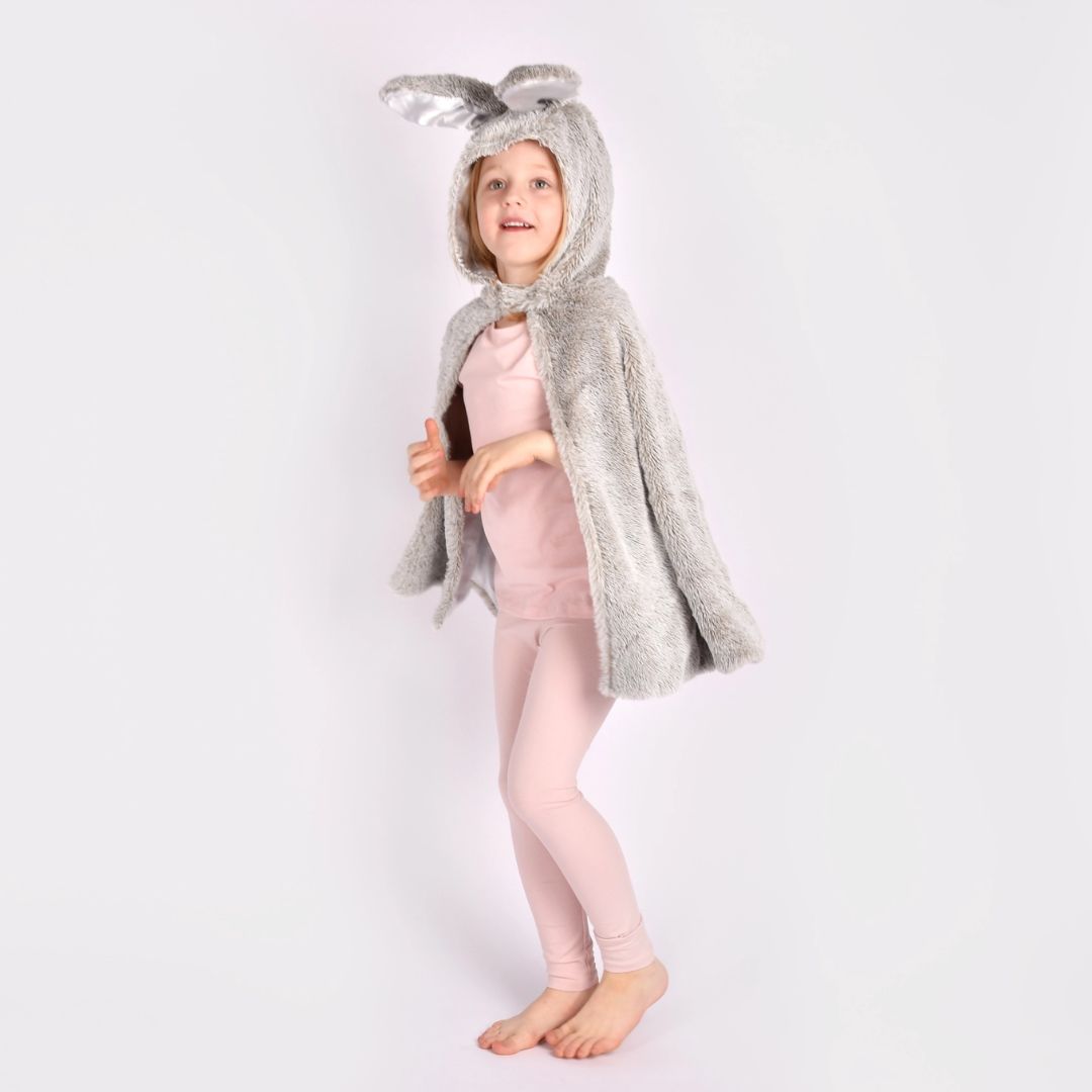 Cape 'Fluffy Hase' 98-128 cm / 3-8 Jahre