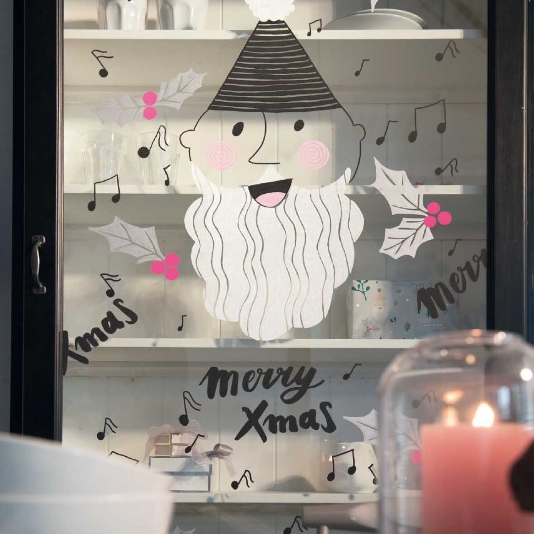 Vorlagenmappe 'Christmas' Fenster- und Glasmalerei mit Kreidestiften