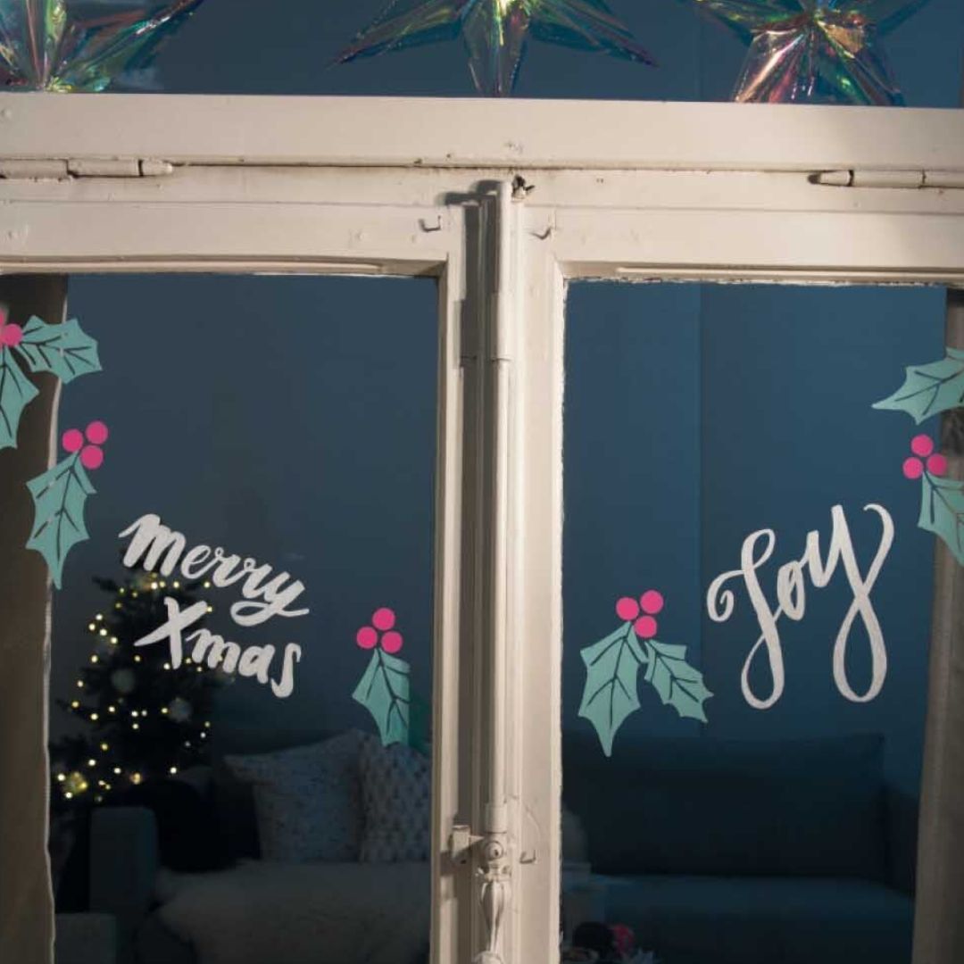 Vorlagenmappe 'Christmas' Fenster- und Glasmalerei mit Kreidestiften