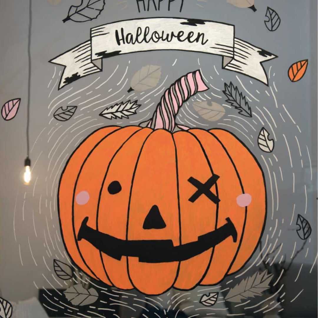Vorlagenmappe 'Halloween' Fenster- und Glasmalerei mit Kreidestiften