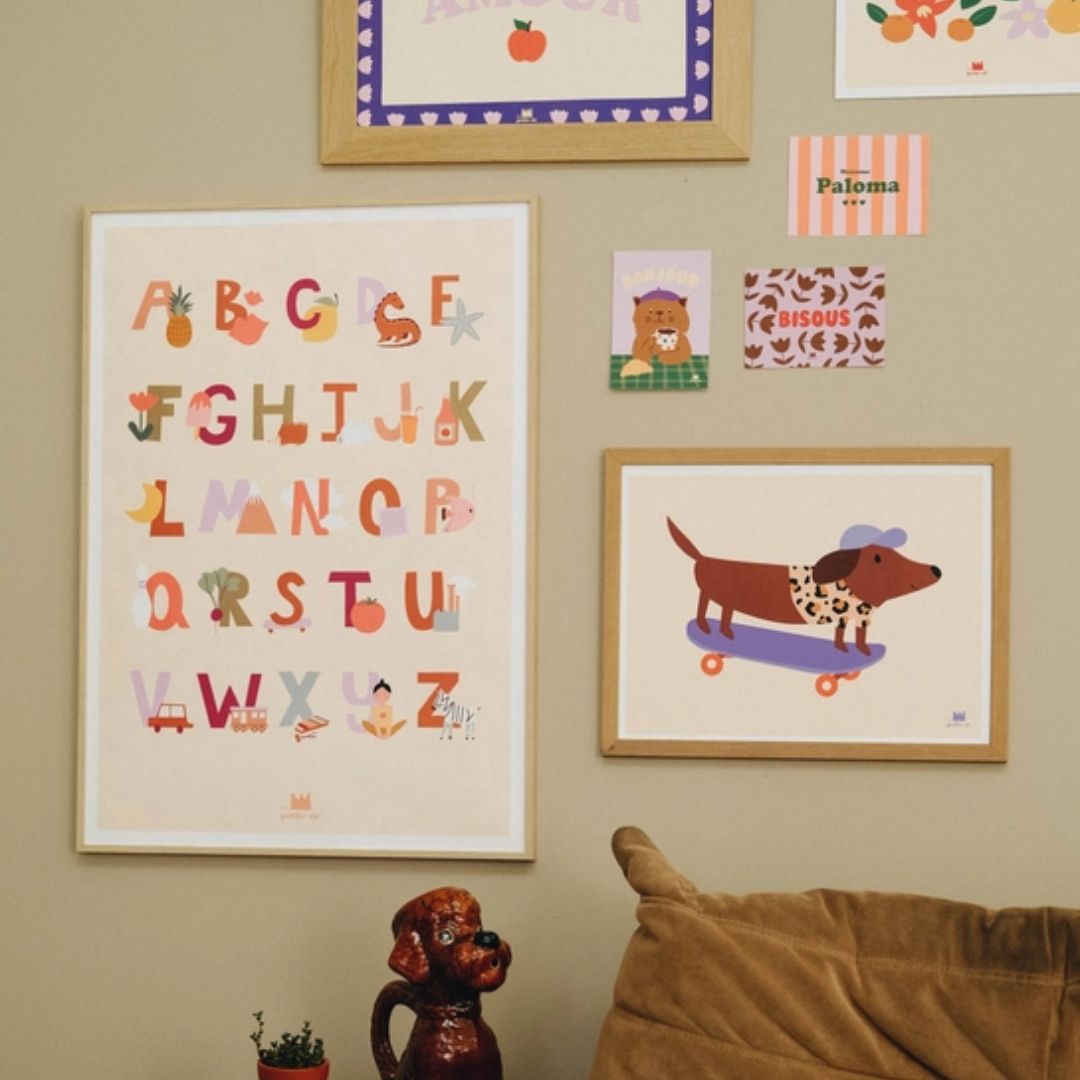 Kunstdruck A3-Poster 'Skating Dog' 30x40