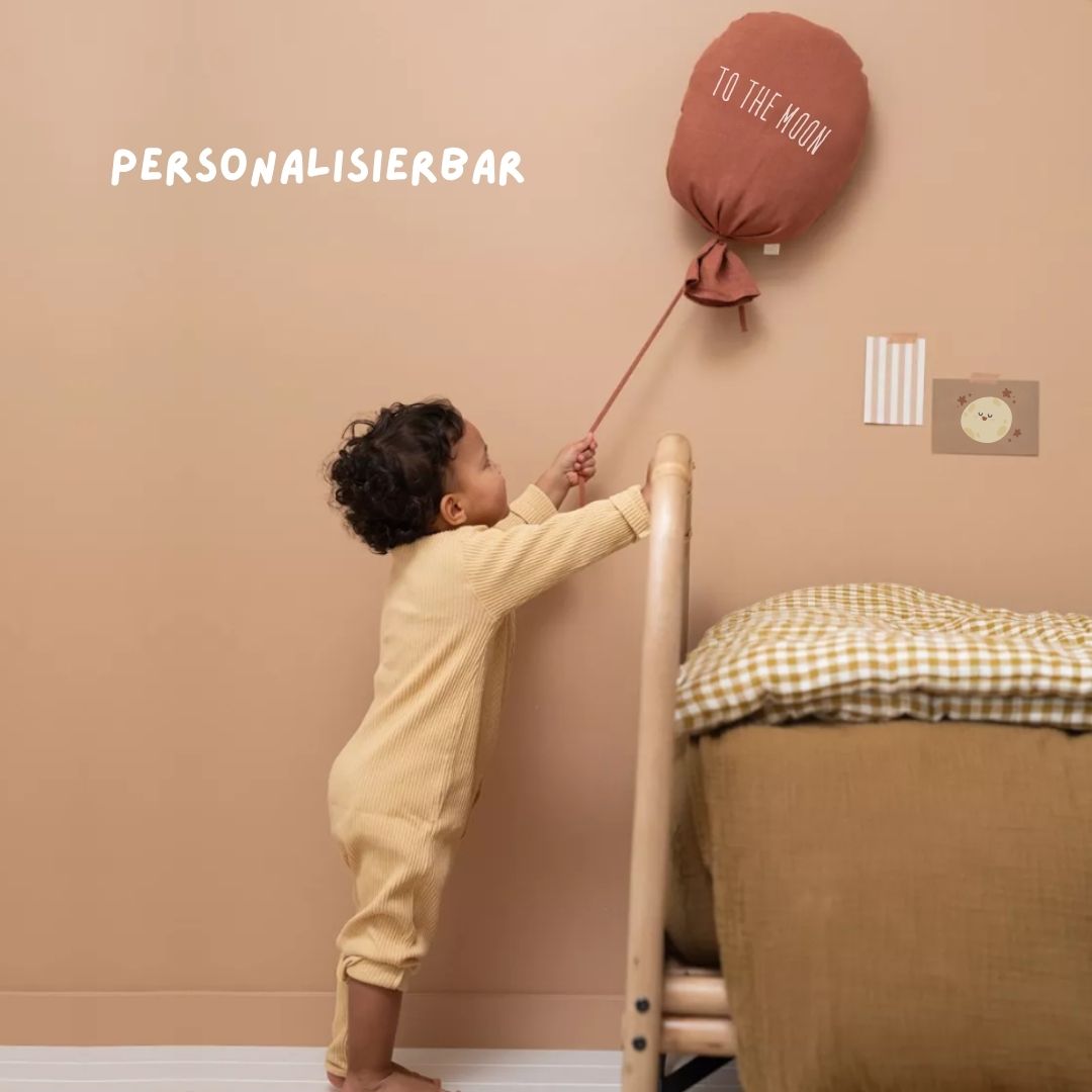 Wanddekoration Ballon rost personalisierbar