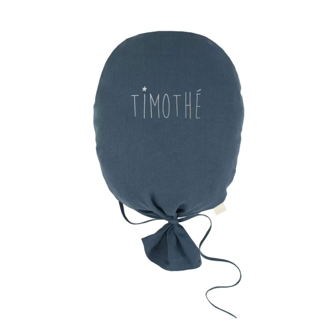 Wanddekoration Ballon blau personalisierbar