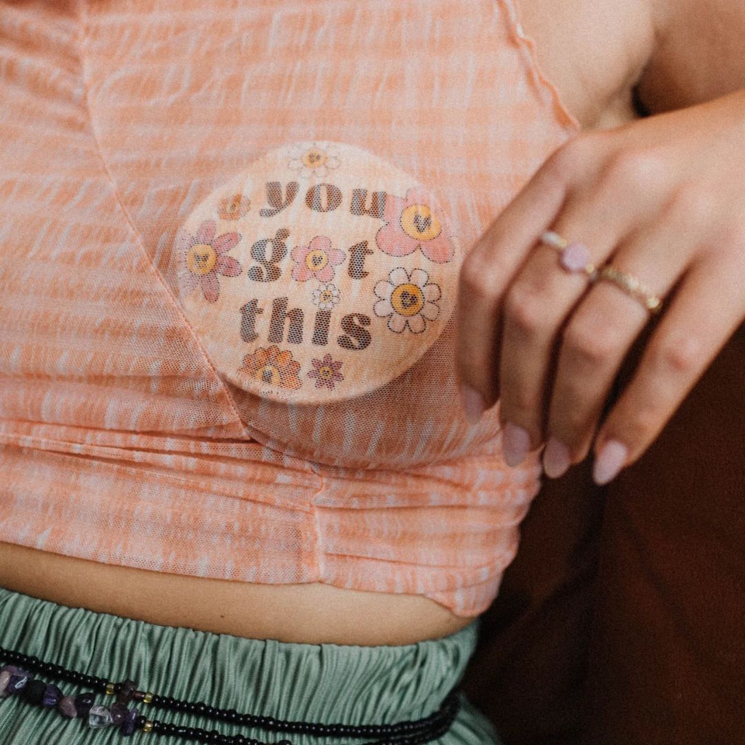 Waschbare Stilleinlagen 'YOU GOT THIS' - 1 Paar