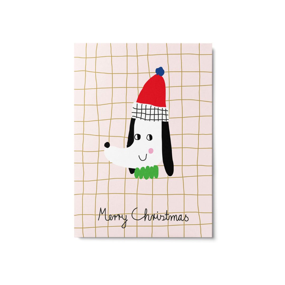 Postkarte 'Christmas Dog'