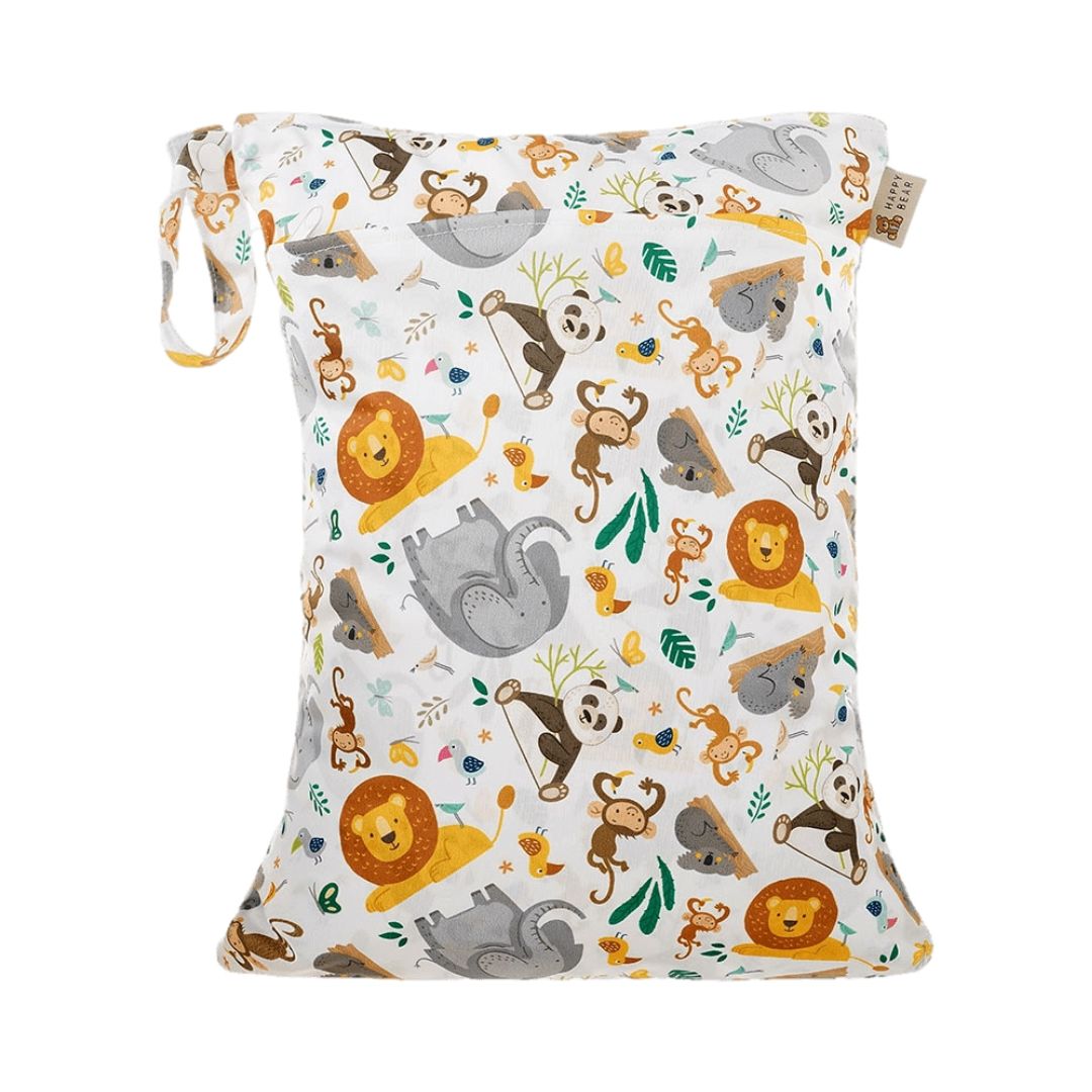 Wetbag Nasstasche mit 2 Fächern 30x40cm 'Wild Animals'
