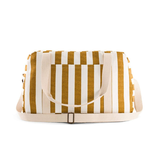 Damen Wochenendtasche 'Raphael' gestreift karamell/ecru gestreift