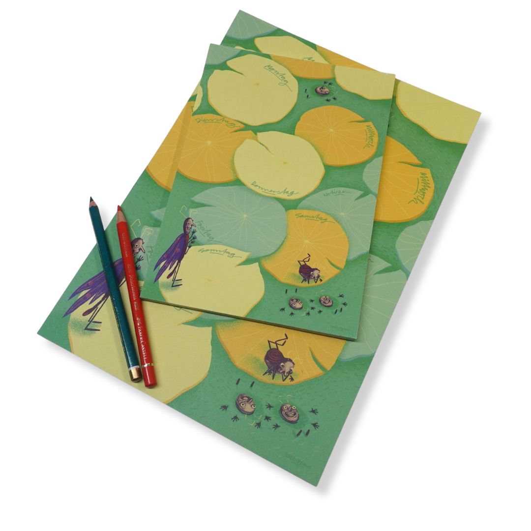 Notizblock A4 'Der Wochenplaner, am Seen' 50 Blatt