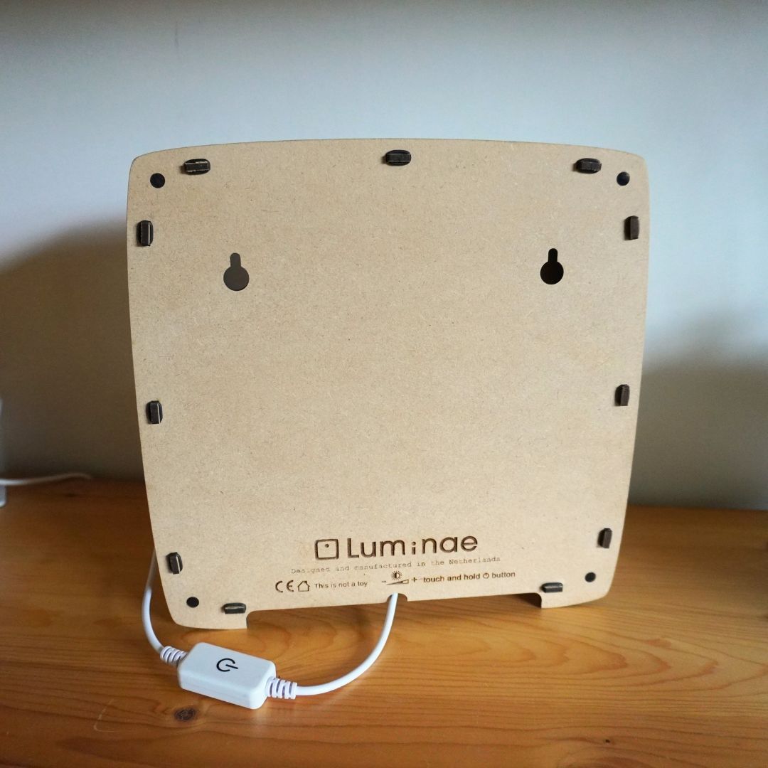 Handgemachte Saisonlampe aus Eichenholz Premium mit Dimmer
