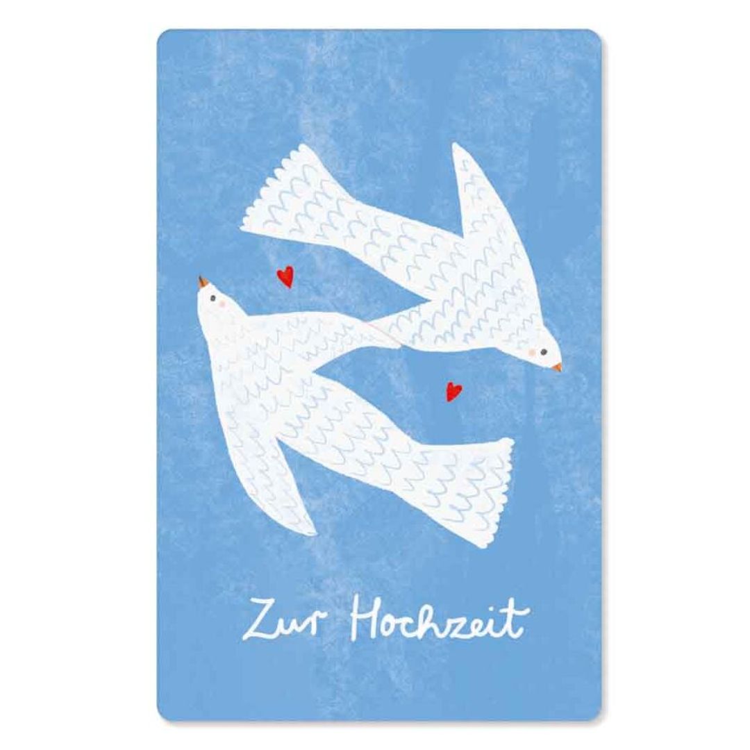 KIND MIND Karte | zur hochzeit tauben
